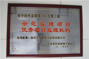 2012年元月，金湖灣501大廈工程，示范項(xiàng)目監(jiān)理機(jī)構(gòu)